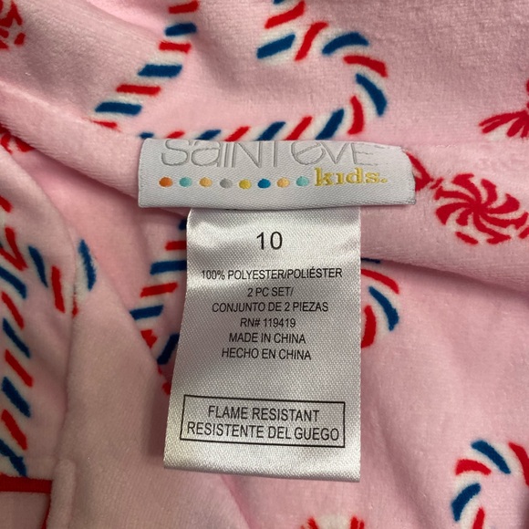 Girls Pajama Heart print size 10 NEW - Picture 6 of 6